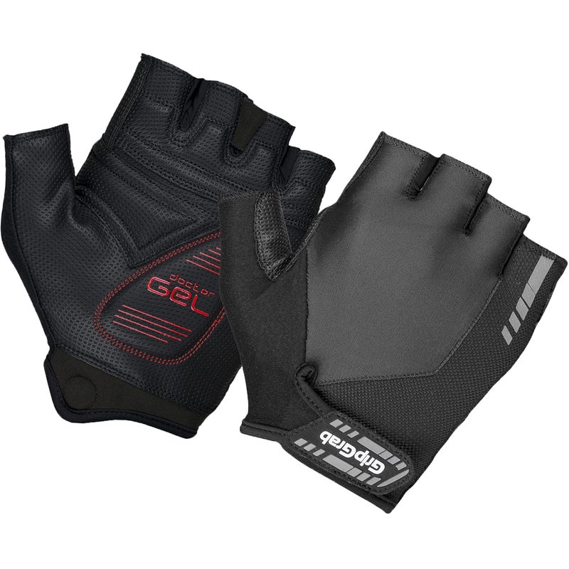 GripGrab ProGel 4mm DoctorGel Padded Short Finger Summer Cycling Gloves Comfortable Cushioned Fingerless Bike Glove - Image 1